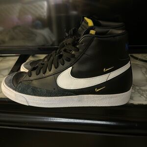 Black, blue & white womens blazers with gold Nike checks